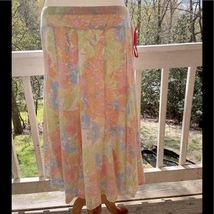 Ruby Rd. Abstract Floral Skirt M FREE SHIP